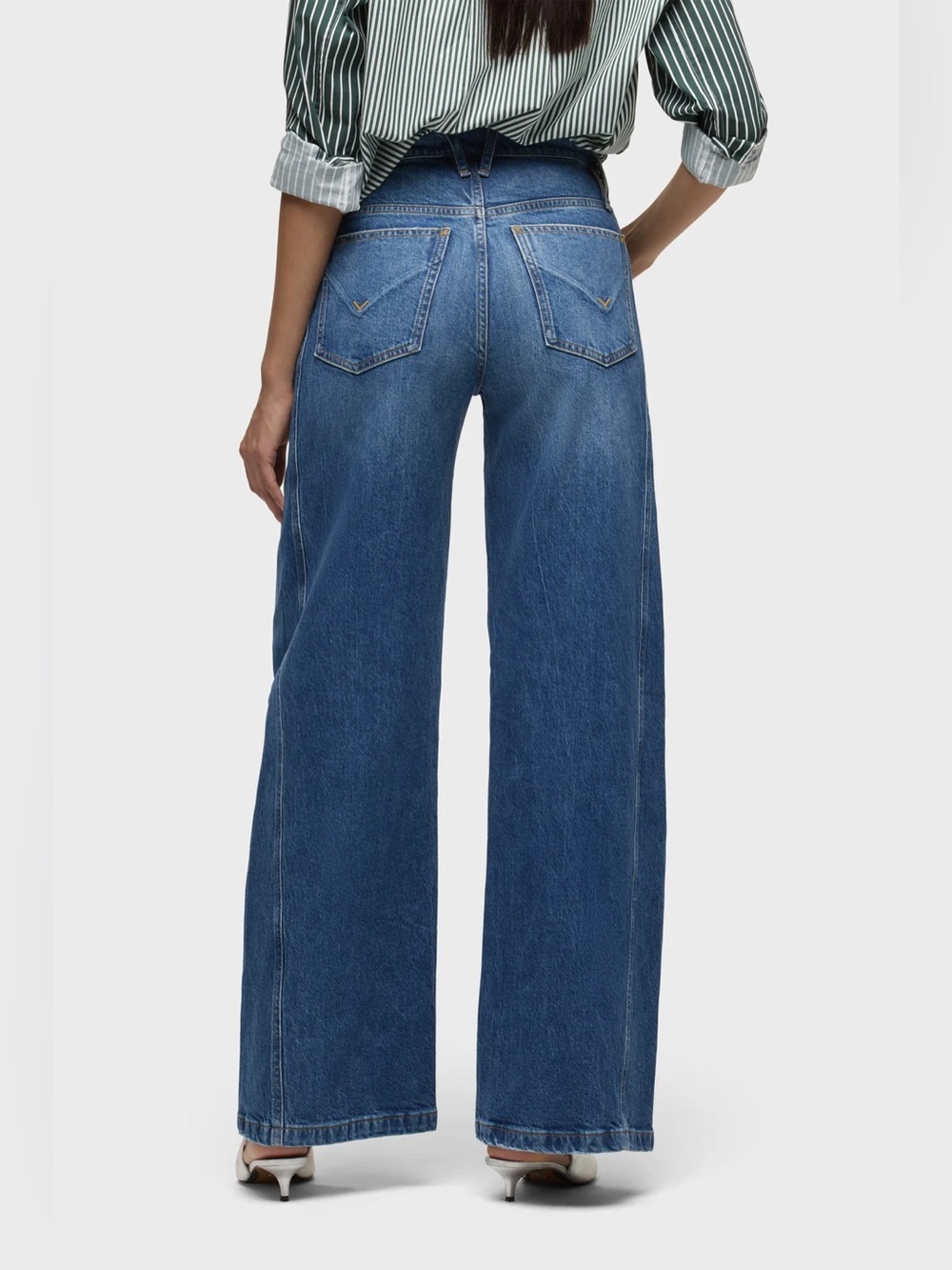 Black Wash Hudson Wide Leg Jeans Size 4 NWT - Picture 10 of 17